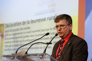 Mathieu Couture, président de la Table de concertation de la jeunesse rurale