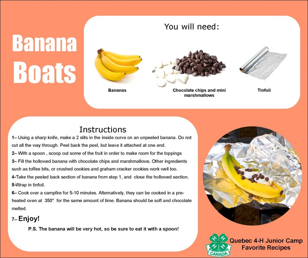 recipe Cards-Banana Boats